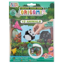 Творчески комплект Grafix - Направи си сам Оригами, 12 животни -1
