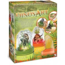 Творчески комплект DinosArt - Направи сам светещи водни глобуси -1