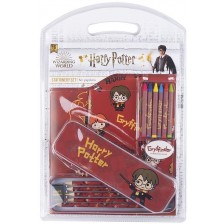 Творчески комплект Cerda - Harry Potter Gryffindor, с моливи и пастели