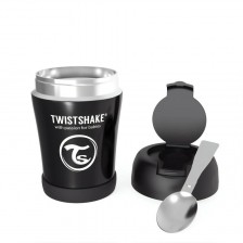 Контейнер за храна Twistshake Insulated Pastel - Черен, 350 ml -1