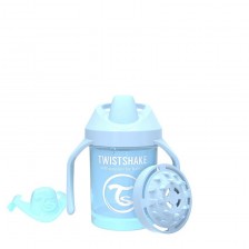 Бебешка чаша с мек накрайник Twistshake Mini Cup - Синя, 230 ml -1