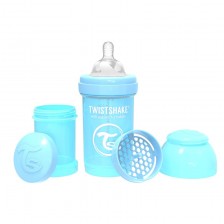 Бебешко шише против колики Twistshake Anti-Colic Pastel - Синьо, 180 ml -1