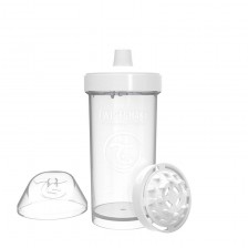 Бебешка чаша с накрайник Twistshake Kid Cup  - Бяла, 360 ml -1