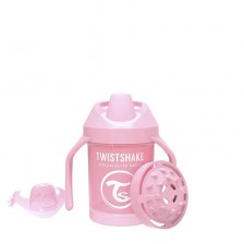 Бебешка чаша с мек накрайник Twistshake Mini Cup - Розова, 230 ml -1