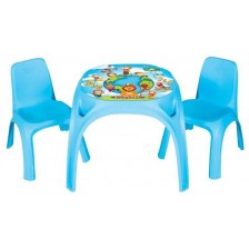 Детска маса със столчета Pilsan King - Синя