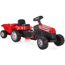 Детски трактор с ремарке Pilsan - Active, червен -1
