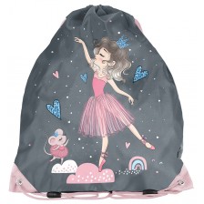 Ученическа спортна торба Paso Ballerina - Сива -1