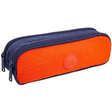 Ученически несесер Cool Pack Clio - Оранжево и синьо, с 2 ципа -1
