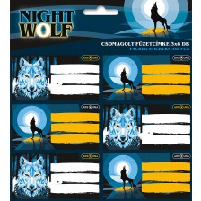 Ученически етикети Ars Una Nightwolf - 18 броя