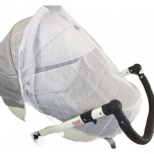 Универсален комарник за бебешка количка Adbor - Бял -1