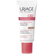 Uriage Roseliane CC Тониран крем против зачервяване, SPF30, среден нюанс, 40 ml -1