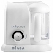 Уред за готвене Beaba - Babycook Solo, white/silver, EU Plug