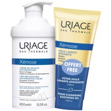 Uriage Xemose Промо комплект - Крем и Душ олио, 400 + 200 ml (Лимитирано) -1