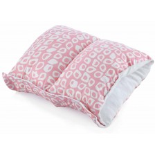 Възглавница за кърмене BabyJem - Multiway, 26 x 61 cm, розова -1