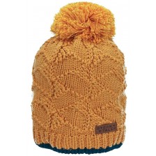 Вълнена зимна шапка с помпон Sterntaler - 53 cm, 2-4 години, жълта
