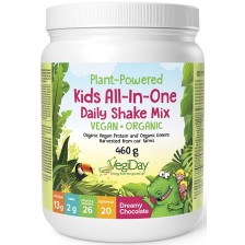 VegiDay Kids All-In-One Daily Shake Mix, шоколад, 460 g, Natural Factors -1