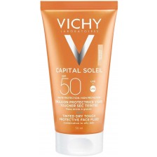 Vichy Capital Soleil Матираща тонирана емулсия за лице Dry Touch BB, SPF 50, 50 ml -1
