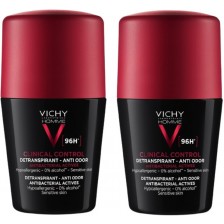 Vichy Homme Комплект - Рол-он против изпотяване Clinical Control, 2 x 50 ml