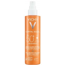 Vichy Capital Soleil Флуиден спрей за лице и тяло, SPF 50+, 200 ml