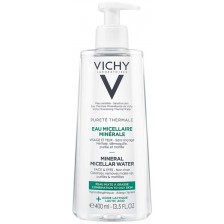 Vichy Pureté Thermale Минерализирана мицеларна вода за мазна кожа, 400 ml