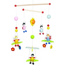 Висяща декорация за детска стая Goki - Пчели и бръмбари -1
