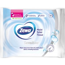 Влажна тоалетна хартия Zewa - Sensitive, 42 броя -1