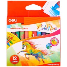 Восъчни пастели Deli Colorun - EC20800, 12 цвята  -1