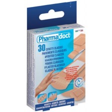 Водоустойчиви пластири с антисептична подложка, 5 размера, 30 броя, Pharmadoct -1