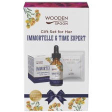 Wooden Spoon Immortelle & Time Expert Дамски комплект, 3 части