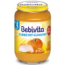 Ястие Bebivita - Тиква, пилешко и ябълка, 190 g
