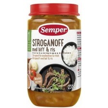 Ястие Semper - Бифтек Строганоф с ориз, 235 g -1