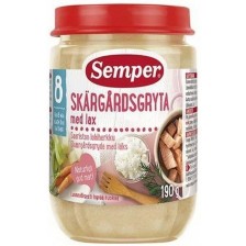 Ястие Semper - Сьомга задушена с ориз, 190 g -1