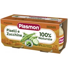 Ястие Plasmon - Грах с тиквички, 2 х 80 g -1