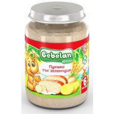 Ястие Bebelan Puree - Пуешко със зеленчуци, 190 g