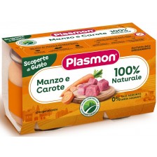 Ястие Plasmon - Говеждо и моркови, 2 х 120 g