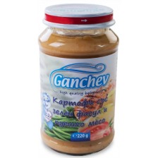 Ястие Ganchev - Картофи със зелен фасул и пуешко, 220 g