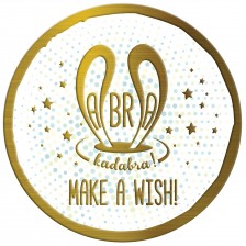 Табелка-картичка - Аbra Кadabra! Мake a wish! -1