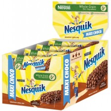 Зърнени десерти Nestle - Nesquik, Maxi choco, 16 броя х 25 g 