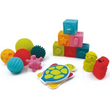 Занимателен комплект Ludi - Сензорни играчки, 15 броя