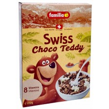 Зърнена закуска Familia - Swiss Choco Teddy, 250g -1