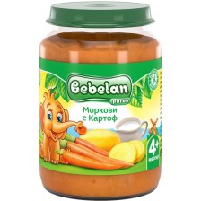 Зеленчуково пюре Bebelan Puree -  Моркови с картофи, 190 g
