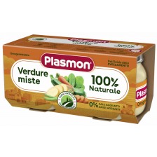 Зеленчуково пюре Plasmon - Зеленчуци микс, 2 х 80 g