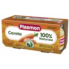 Зеленчуково пюре Plasmon - Моркови, 2 х 80 g -1
