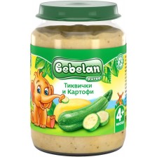 Зеленчуково пюре Bebelan Puree - Тиквички с картофи, 190 g -1