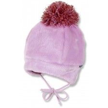 Зимна бебешка шапка с пискюл Sterntaler - 39 cm, 3-4 месеца -1