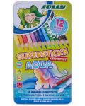 Цветни акварелни моливи Jolly Kinder Aqua -12 цвята - 1t