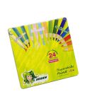 Комплект цветни моливи Jolly Kinderfest Pastell Mix – 24 цвята, метална кутия - 1t
