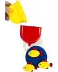 Играчка за баня Ambi Toys - Водно колело с цветни рибки - 3t