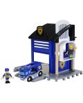 Сглобяема играчка Brio World - Полицейски участък, 6 части - 3t