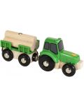 Играчка Brio - Трактор с дървен материал - 5t